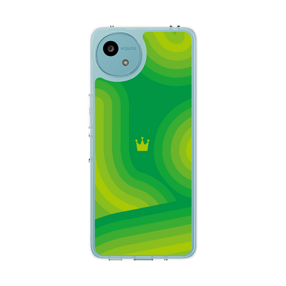 スリムプロテクションケース［ CASEPLAY Winding Pattern - Green ］