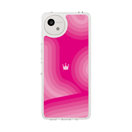 スリムプロテクションケース［ CASEPLAY Winding Pattern - Pink ］