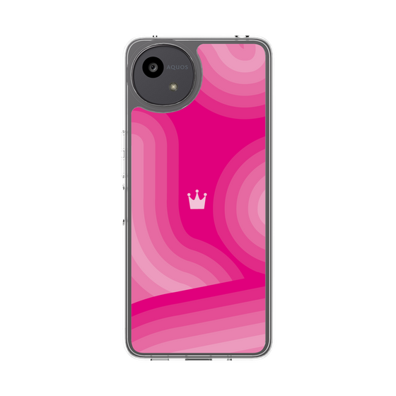 スリムプロテクションケース［ CASEPLAY Winding Pattern - Pink ］