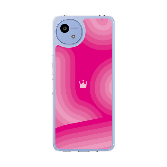 スリムプロテクションケース［ CASEPLAY Winding Pattern - Pink ］