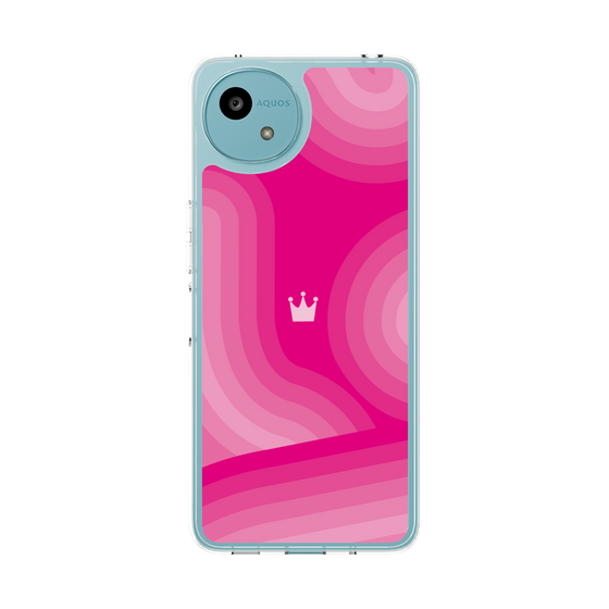 スリムプロテクションケース［ CASEPLAY Winding Pattern - Pink ］