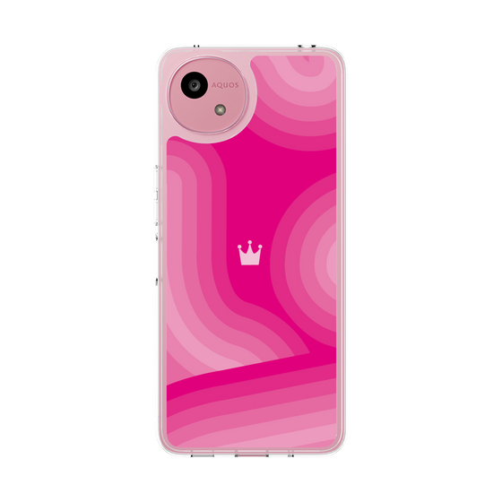 スリムプロテクションケース［ CASEPLAY Winding Pattern - Pink ］