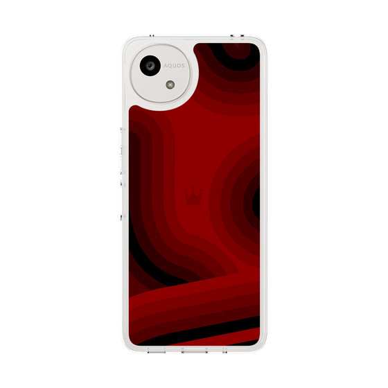 スリムプロテクションケース［ CASEPLAY Winding Pattern - Red ］