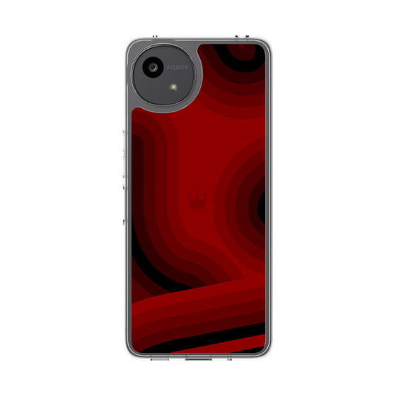 スリムプロテクションケース［ CASEPLAY Winding Pattern - Red ］