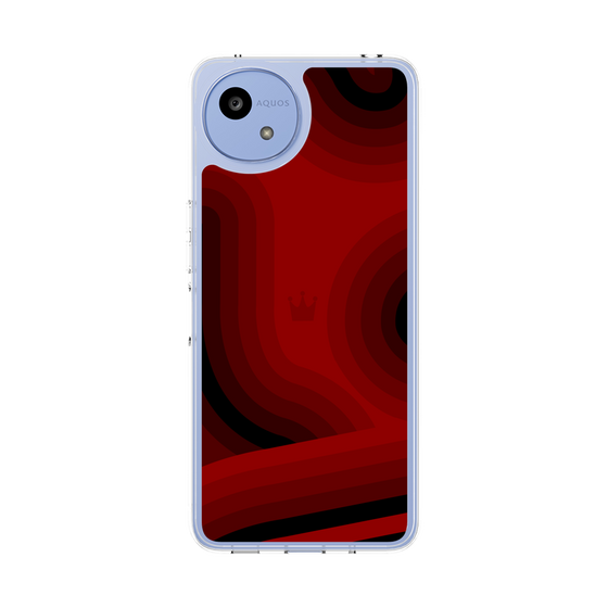 スリムプロテクションケース［ CASEPLAY Winding Pattern - Red ］