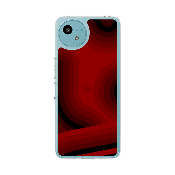 スリムプロテクションケース［ CASEPLAY Winding Pattern - Red ］