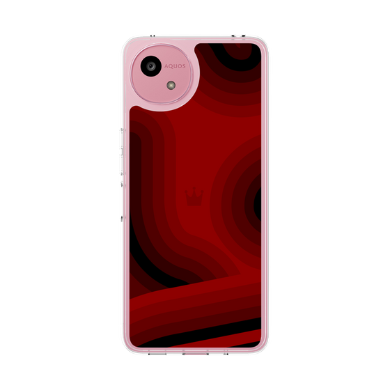スリムプロテクションケース［ CASEPLAY Winding Pattern - Red ］