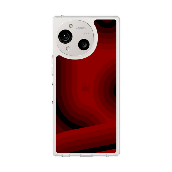 スリムプロテクションケース［ CASEPLAY Winding Pattern - Red ］