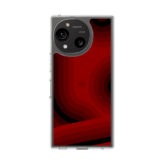 スリムプロテクションケース［ CASEPLAY Winding Pattern - Red ］