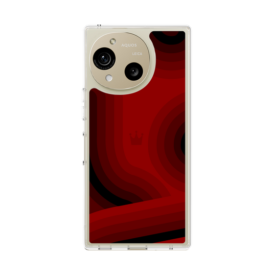スリムプロテクションケース［ CASEPLAY Winding Pattern - Red ］