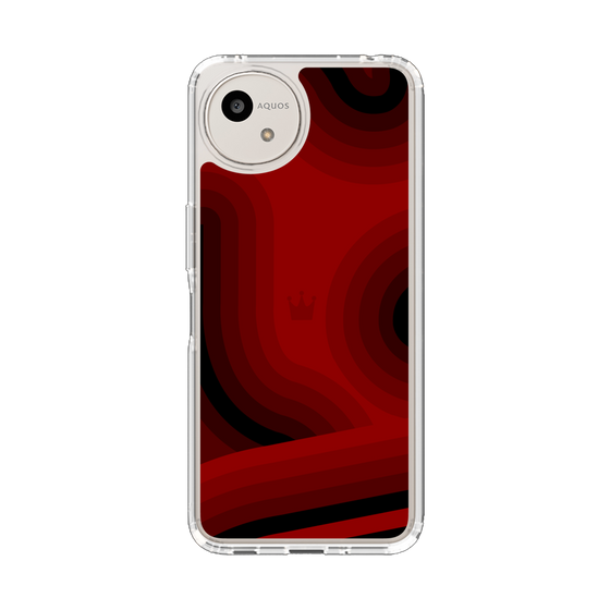 スリムプロテクションケース［ CASEPLAY Winding Pattern - Red ］
