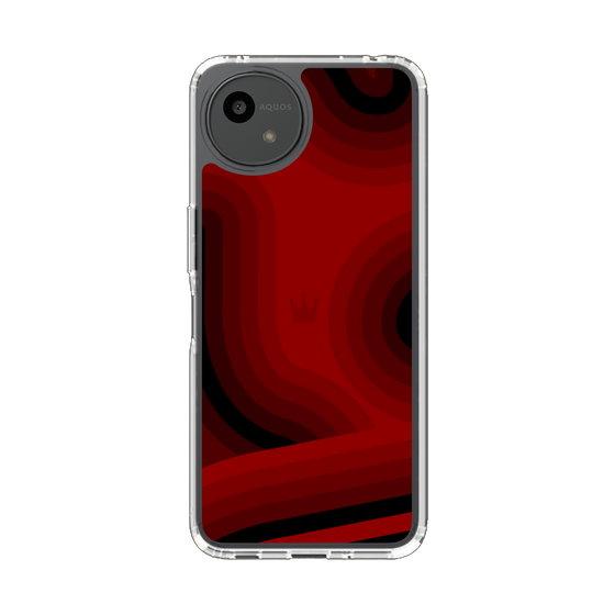 スリムプロテクションケース［ CASEPLAY Winding Pattern - Red ］