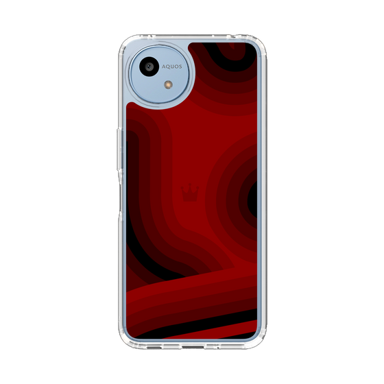 スリムプロテクションケース［ CASEPLAY Winding Pattern - Red ］