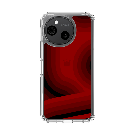 スリムプロテクションケース［ CASEPLAY Winding Pattern - Red ］