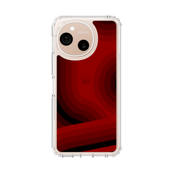 スリムプロテクションケース［ CASEPLAY Winding Pattern - Red ］