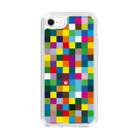 スリムプロテクションケース［ CASEPLAY Rainbow Check ］