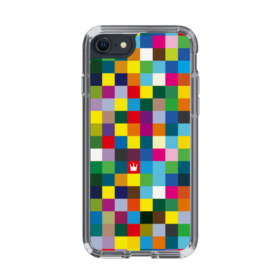 スリムプロテクションケース［ CASEPLAY Rainbow Check ］