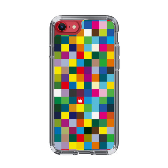 スリムプロテクションケース［ CASEPLAY Rainbow Check ］