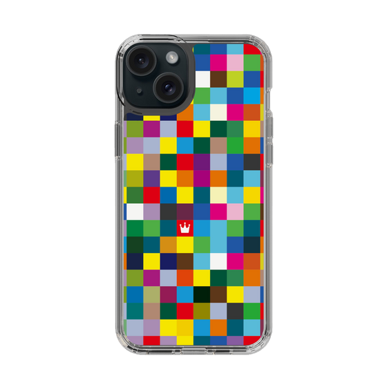 スリムプロテクションケース［ CASEPLAY Rainbow Check ］