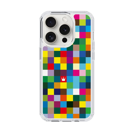 スリムプロテクションケース［ CASEPLAY Rainbow Check ］