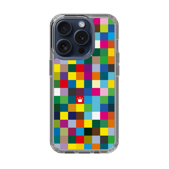 スリムプロテクションケース［ CASEPLAY Rainbow Check ］