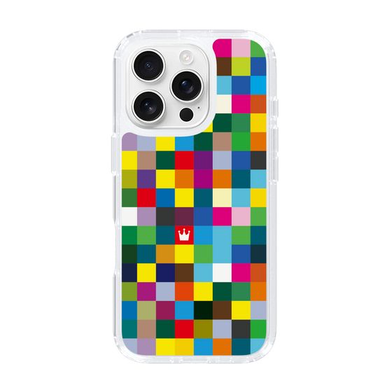 スリムプロテクションケース［ CASEPLAY Rainbow Check ］