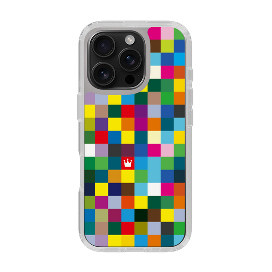 スリムプロテクションケース［ CASEPLAY Rainbow Check ］