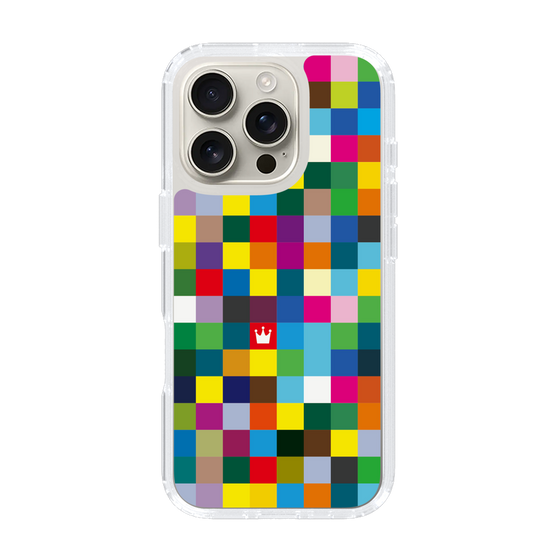 スリムプロテクションケース［ CASEPLAY Rainbow Check ］