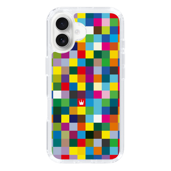 スリムプロテクションケース［ CASEPLAY Rainbow Check ］