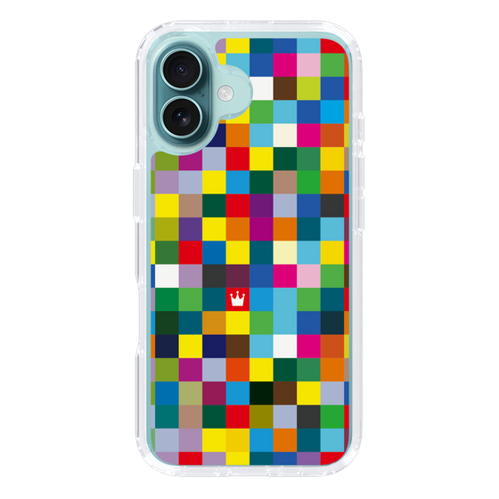 スリムプロテクションケース［ CASEPLAY Rainbow Check ］