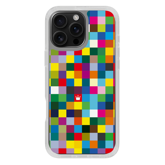 スリムプロテクションケース［ CASEPLAY Rainbow Check ］