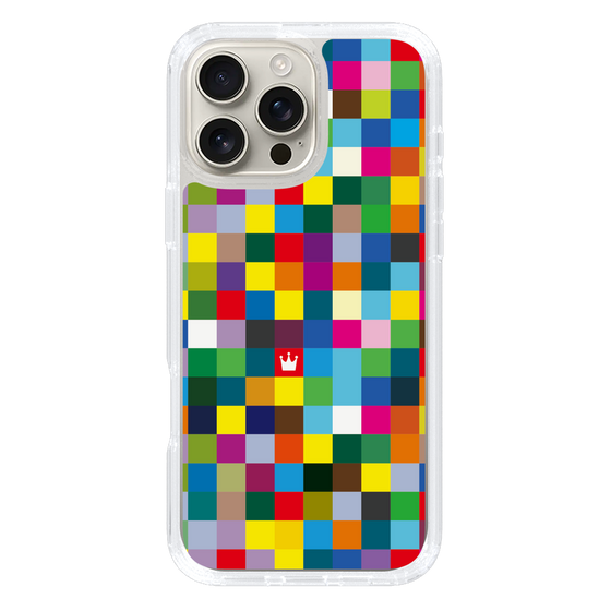 スリムプロテクションケース［ CASEPLAY Rainbow Check ］