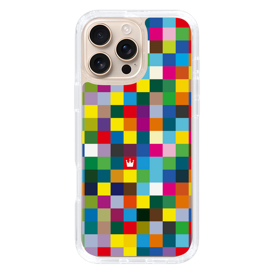 スリムプロテクションケース［ CASEPLAY Rainbow Check ］