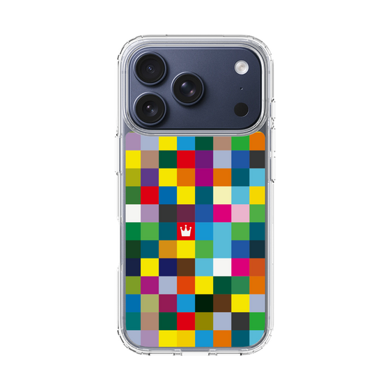 スリムプロテクションケース［ CASEPLAY Rainbow Check ］