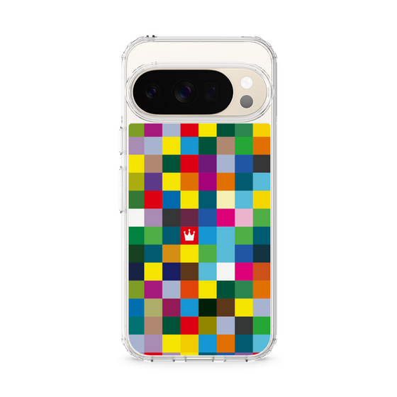 スリムプロテクションケース［ CASEPLAY Rainbow Check ］