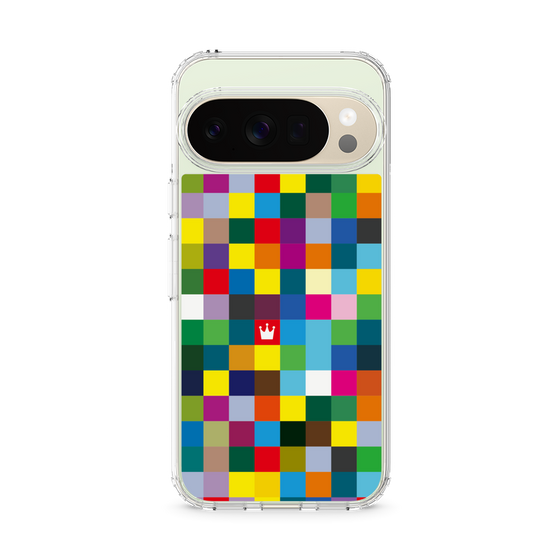 スリムプロテクションケース［ CASEPLAY Rainbow Check ］