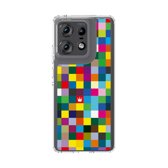 スリムプロテクションケース［ CASEPLAY Rainbow Check ］