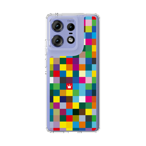 スリムプロテクションケース［ CASEPLAY Rainbow Check ］