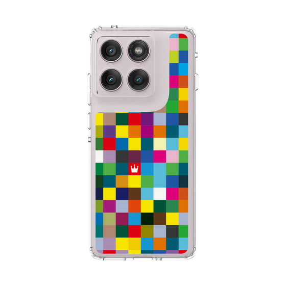 スリムプロテクションケース［ CASEPLAY Rainbow Check ］