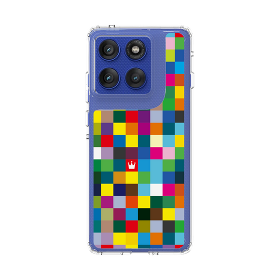 スリムプロテクションケース［ CASEPLAY Rainbow Check ］