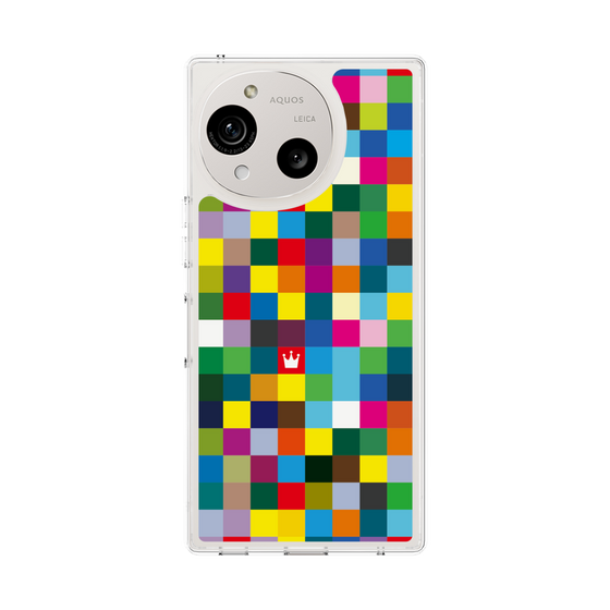スリムプロテクションケース［ CASEPLAY Rainbow Check ］