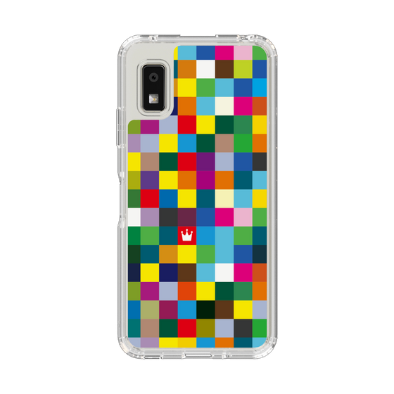 スリムプロテクションケース［ CASEPLAY Rainbow Check ］