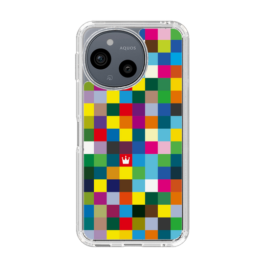 スリムプロテクションケース［ CASEPLAY Rainbow Check ］