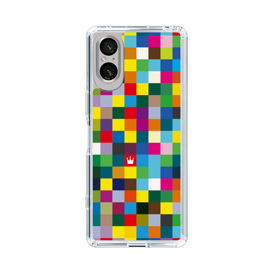 スリムプロテクションケース［ CASEPLAY Rainbow Check ］