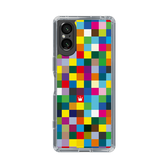 スリムプロテクションケース［ CASEPLAY Rainbow Check ］