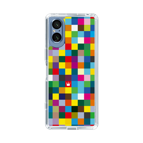 スリムプロテクションケース［ CASEPLAY Rainbow Check ］