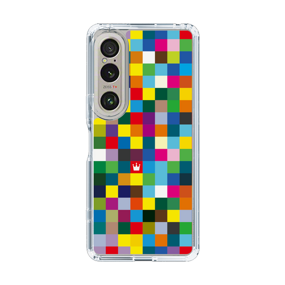 スリムプロテクションケース［ CASEPLAY Rainbow Check ］