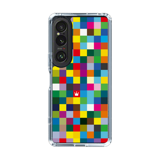 スリムプロテクションケース［ CASEPLAY Rainbow Check ］