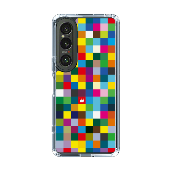 スリムプロテクションケース［ CASEPLAY Rainbow Check ］