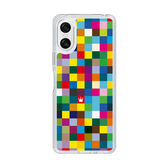 スリムプロテクションケース［ CASEPLAY Rainbow Check ］